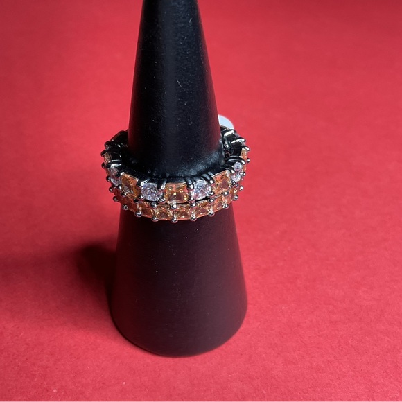 Bomb Party RBP8424 “Paint The Town” Lab Created Topaz on Hematite Sz 10 Ring NWT - Picture 1 of 8